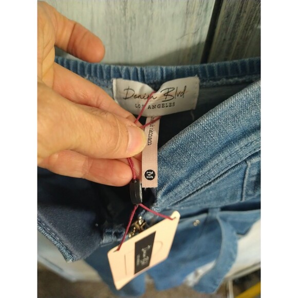 Denham Boulevard Los Angeles Adjustable Zip Romper Jumpsuit Medium Nwt Y2K Boho - Picture 8 of 14